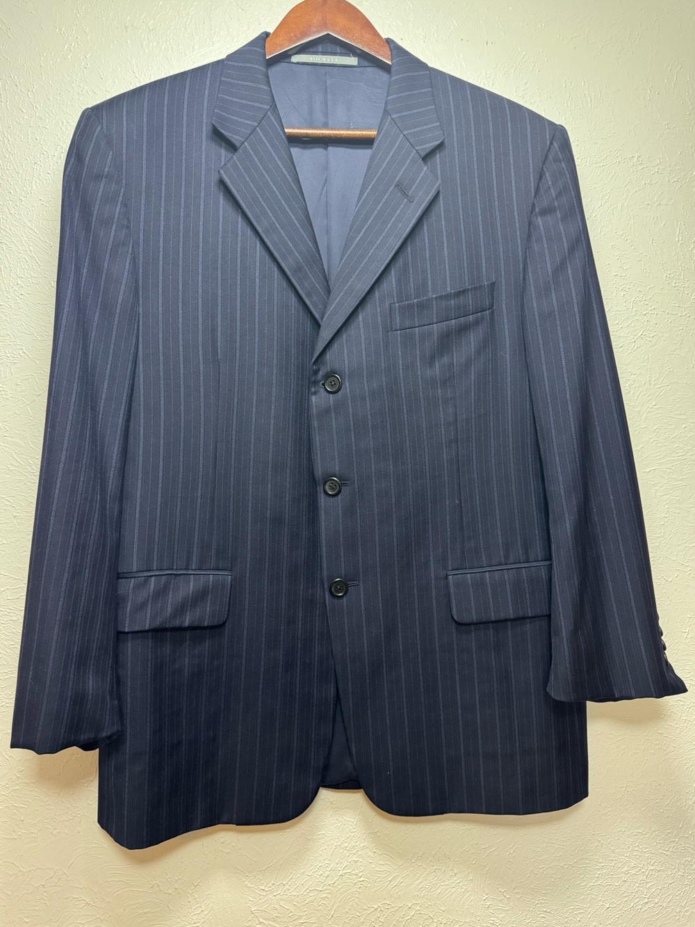 Nordstrom Hickey Freeman Classic Navy Blue Pinstripe Blazer